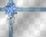 blue ribbon and bow