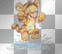 Tigger bounching in water