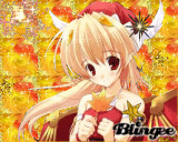 Red&gold anime girl