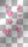 pink glitter heart