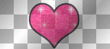 pink glitter heart