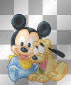 Mickey Mouse and Pluto