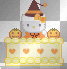 hello kitty pumpkin halloween cake