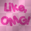 flashing pink like omg