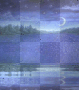 Night sky & animated water