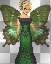 femme papillon