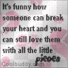broken pieces