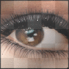 Glittery eyeshadow