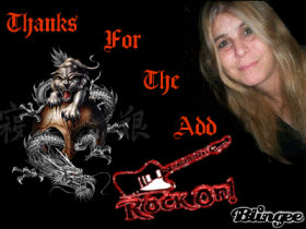 THANKS FOR THE ADD........