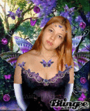 Magic purple fairy