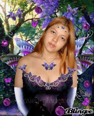 Magic purple fairy
