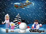 The snowball fight is on!