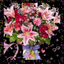 adorable pink heart flowers