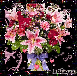 adorable pink heart flowers