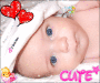 Blue eyes.