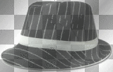 Pinstripe Fedora hats