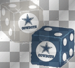 Dallas Cowboy dice