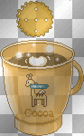 hot chocolate and cookie