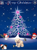 merry blue tree