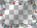 Christmas lights frame
