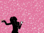 due welt ist rosa und glitzert