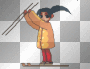 fille aux skis