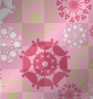 pink snowflake background