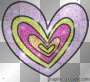 Glittery heart