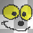 yellow eyes smiley face