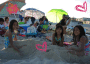 a pic of my friends in the beach
