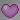 lila/pink heart