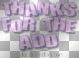 thanks for the add