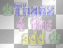 thanks for the add