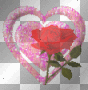 heart wiv a rose in it....<3