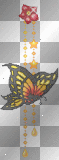dangling butterfly