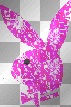 Pink Playboy Bunny Glitter