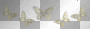 gold and silver sparkling butterfly