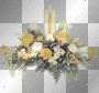 Yellow Candle & Flowers Centerpiece **db** Yellow Candle & Flowers Centerpiece **db**