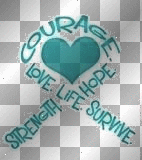 Cervical Cancer Ribbon Heart 
