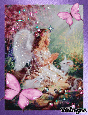 天使 妖精 素材 花の舞