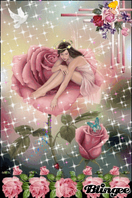 une fée dans les roses une fée dans les roses