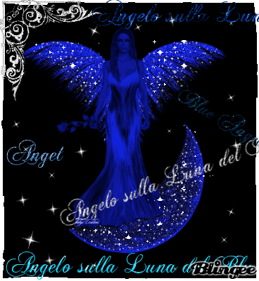 Immagine Angelo Sulla Luna Blu 66092147 Blingee Com
