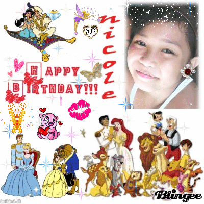 happy birthday nicole Picture #74375679 | Blingee.com