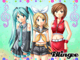 Miku, Rin, and Meiko