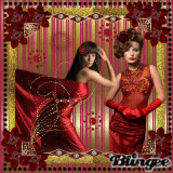 chicas en rojo