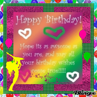 happy b day hugs kelli picture 81680871 blingee com