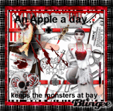 An apple a day keeps the mosters at bay