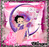 Betty swinging on the Moon