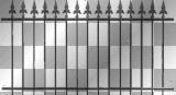 Black rod-Iron Fence
