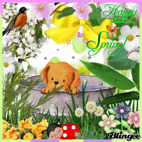 Happy Springtime Animated Picture Codes and Downloads #86931032